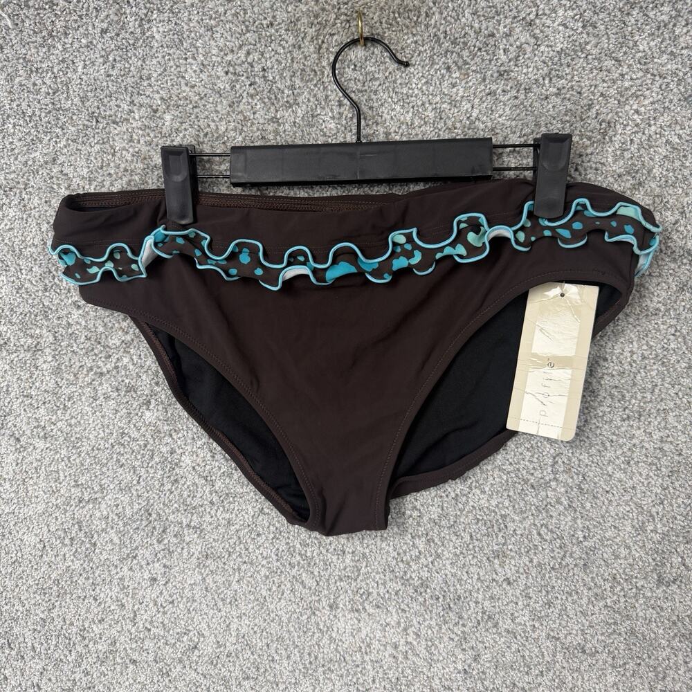 Profile by Gottex Bikini Swim Bottom 14 Brown Indie Sleaze Twee Retro Rockabilly